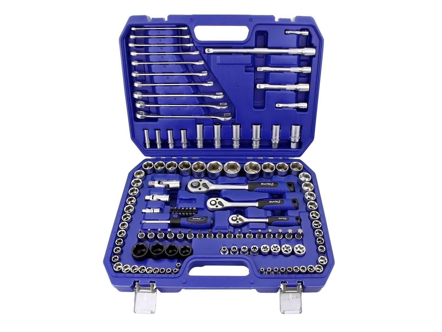 BlueSpot Tools B/S1583 1/2in, 3/8in &amp; 1/4in Metric Socket Set, 120 Piece