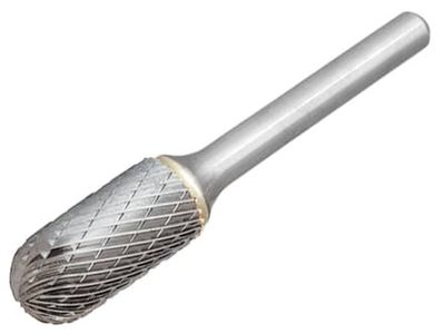 Dormer DOR8051606 Solid Carbide Bright Rotary Burr Ball Nosed Cylinder 16 x 6mm