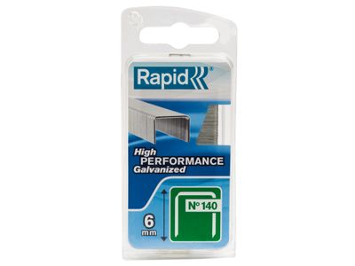 Rapid RPD1406NB 140/6NB 6mm Galvanised Staples (Narrow Box 970)
