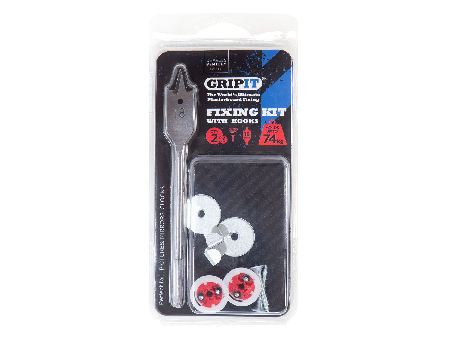 Gripit GRPMIRKIT Mirror Kit, Clam Pack