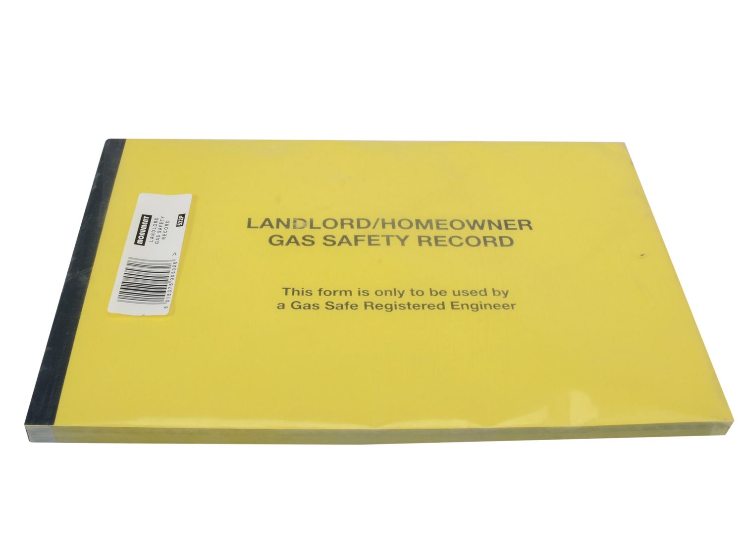 Monument MON532 532P Gas Safe Landlords Gas Safety Record Pad of 50