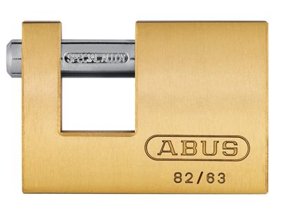 ABUS Mechanical ABUKA11571 82/63mm Monoblock Brass Shutter Lock Keyed Alike 8501