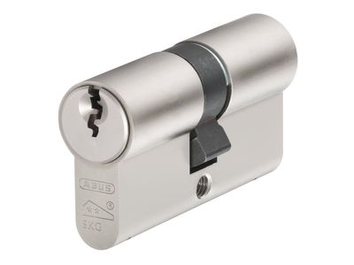 ABUS Mechanical ABUE60N4050C E60NP Euro Double Cylinder Nickel Pearl 40mm / 50mm Visi