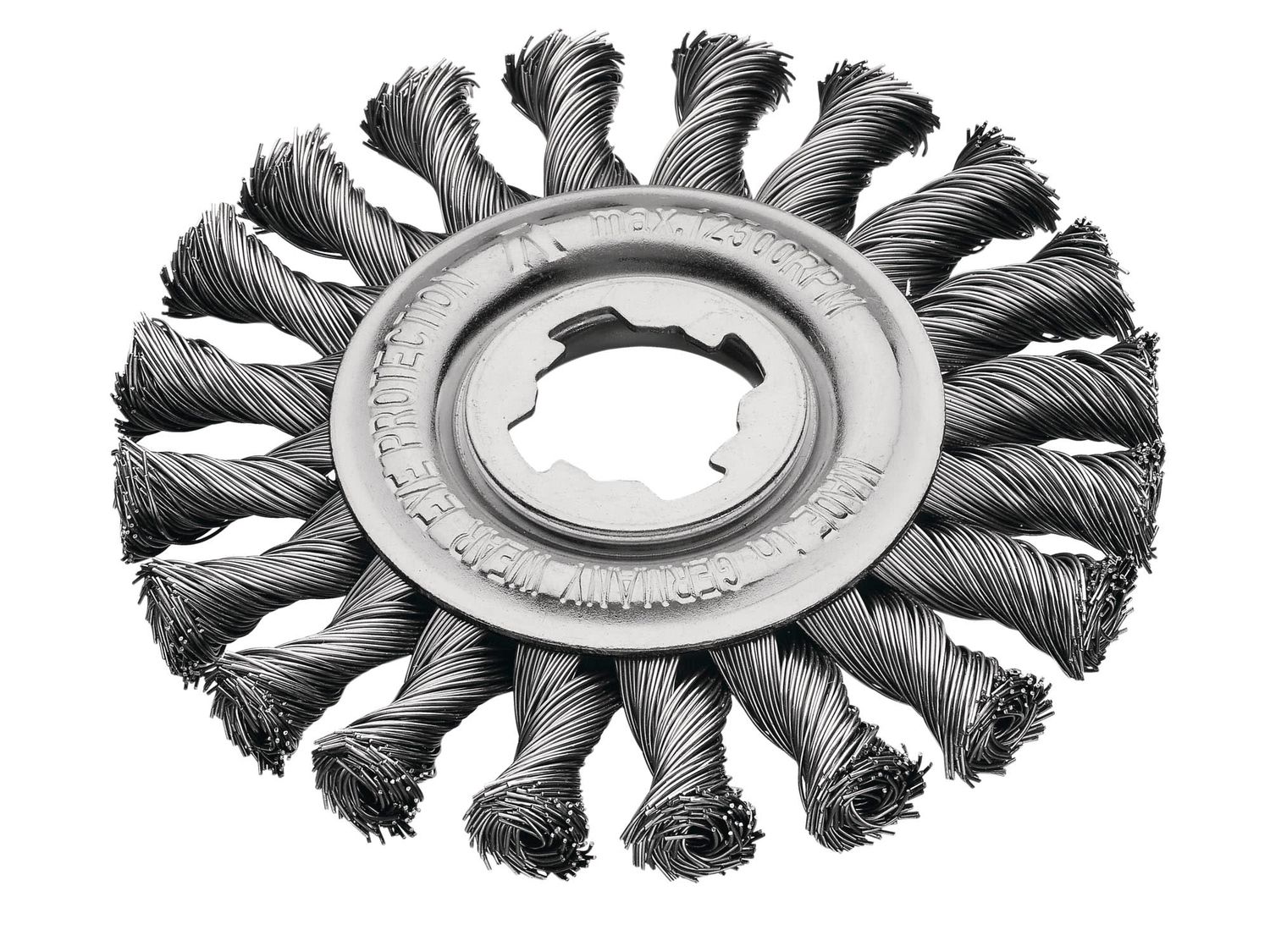 Lessmann LES47221X X-Lock Steel Knot Wheel Brush 115mm Non Spark