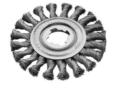 Lessmann LES47221X X-Lock Steel Knot Wheel Brush 115mm Non Spark