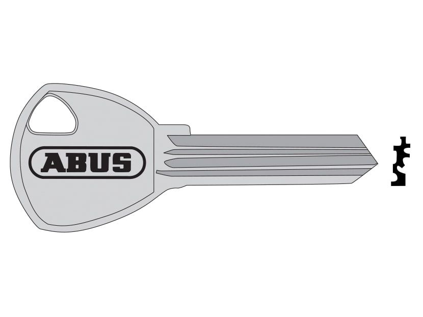 ABUS Mechanical ABUKB57862 80TI/40+45+50+60 Key Blank 57862