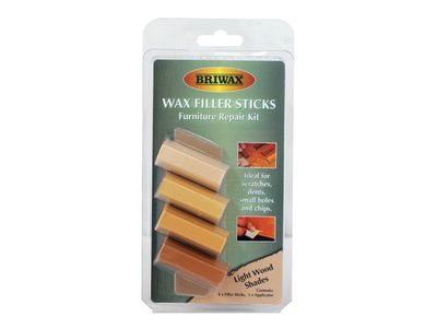 Briwax BRWWFSL Wax Filler Sticks Light Wood Shades (Pack 4)