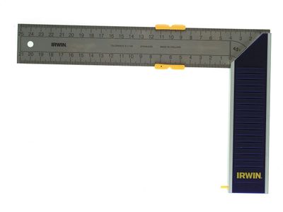 IRWIN IRW10503544 Aluminium Try &amp; Mitre Square 300mm (12in)