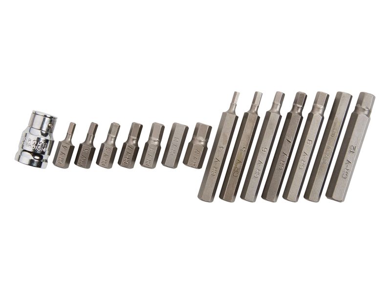 BlueSpot Tools B/S1513 Hex Bit Set, 15 Piece