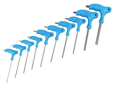BlueSpot Tools B/S12185 Metric T-Handle Hex Key Set, 10 Piece