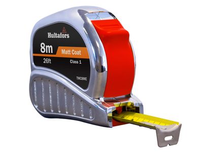 Hultafors HUL368213 TM8ME Chrome Tri-Matic Pocket Tape 8m/26ft (Width 25mm)