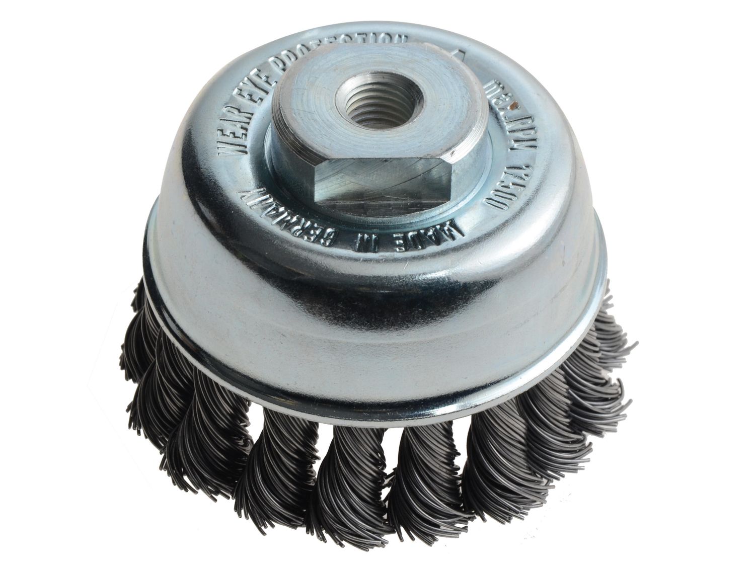 Lessmann LES482213 Knot Cup Brush 65mm M10x1.25, 0.50 Steel Wire