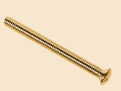 Dencon DCN1138B10NB Brass Switch/Socket Plate Screws 3.5 x 38mm (Pack of 10)