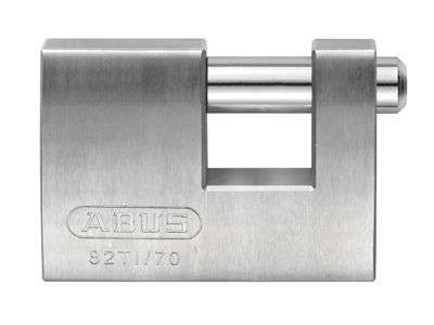 ABUS Mechanical ABUKA8519 82TI/70mm TITALIUM™ Shutter Padlock Keyed Alike KA8519