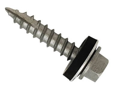 ForgeFix FORTFHWP6332 TechFast Metal Roofing to Timber Hex Screw T17 Gash Point 6.3 x 32mm Box 100