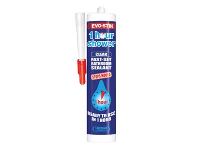 EVO-STIK EVO1HSCLEAR 1 Hour Shower Sealant Clear 310ml