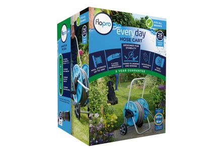 Flopro FLO70300771 Everyday Hose Cart &amp; 25m Hose