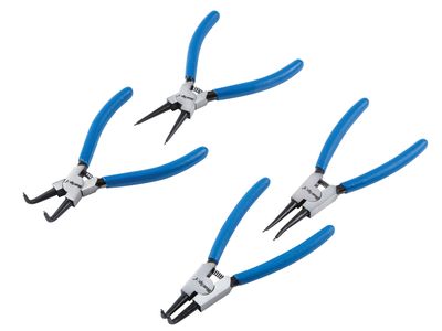 BlueSpot Tools B/S8702 Circlip Pliers Set, 4 Piece