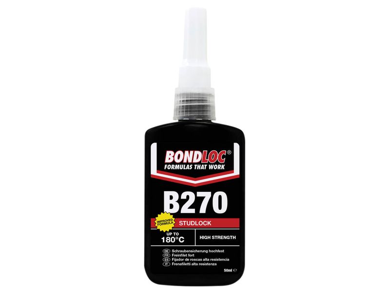 Bondloc BONB27050 B270 Studlock High Strength Threadlocker 50ml
