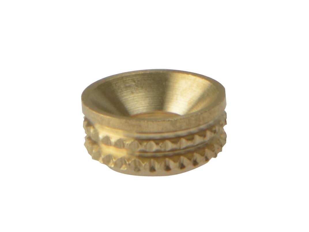 ForgeFix FORSCS8BM Screw Cup Sockets Solid Brass Polished No. 8 Bag 100