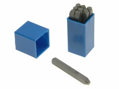 Priory PRIN14 180- 6.0mm Set of Number Punches 1/4in