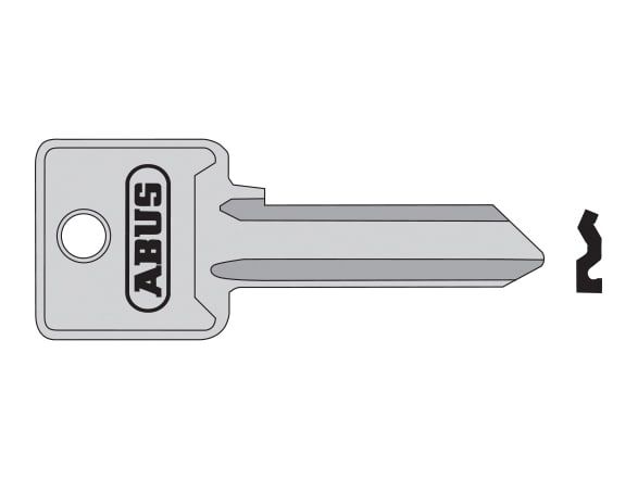 ABUS Mechanical ABUKB02701 85/30 30mm Right Hand Key Blank