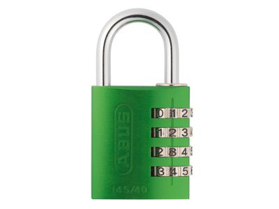 ABUS Mechanical ABU14540GRE 145/40 40mm Aluminium Combination Padlock Green 49531