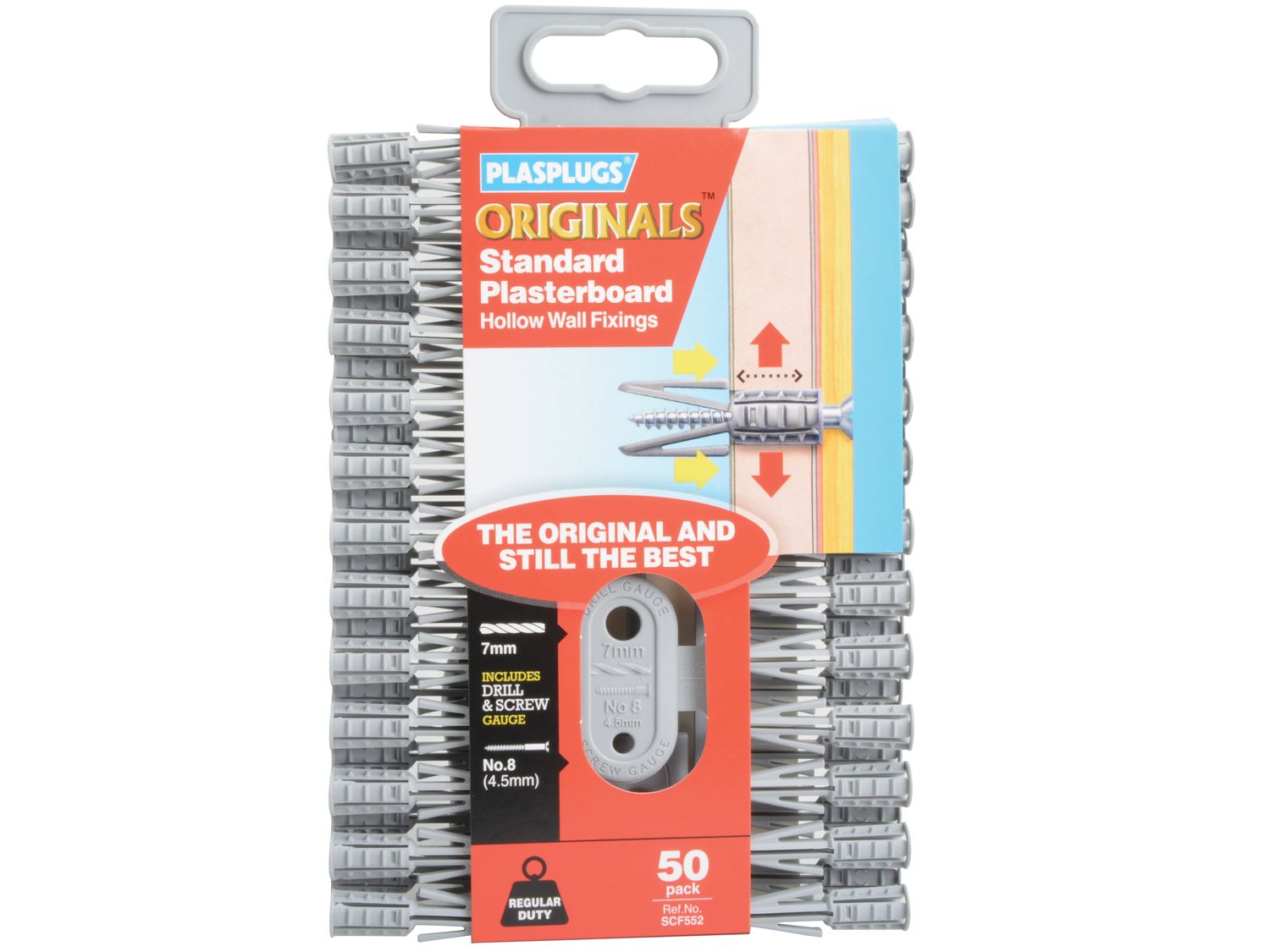 Plasplugs PLASCF552 SCF 552 ORIGINALS™ Plasterboard Fixings (50)