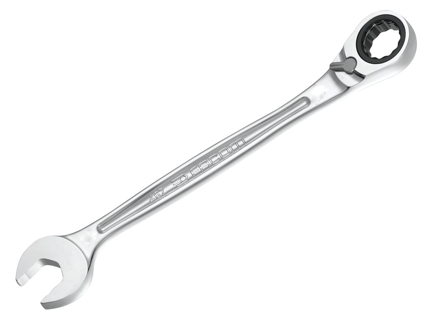 Facom FCM467B19 467B.19 Anti Slip Combination Ratcheting Spanner 19mm