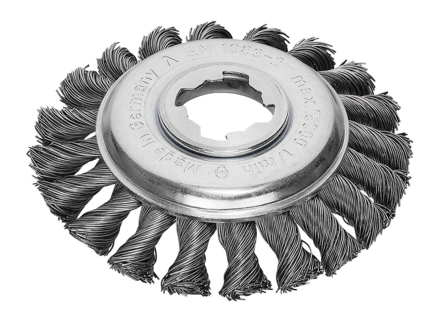 Lessmann LES47225X X-Lock Steel Knot Bevel Brush 115mm Non Spark