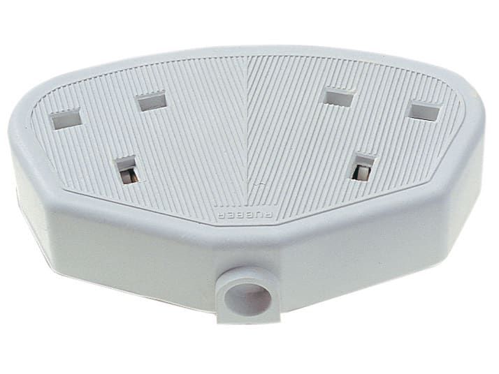 Dencon DCN9422WNB Rubber Trailing Socket 13A 2-Gang White