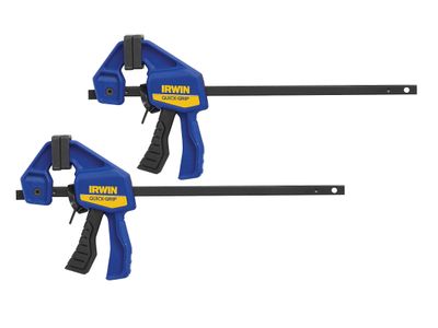 IRWIN Quick-Grip Q/G53006N Micro Clamps Twin Pack 100mm (4in)
