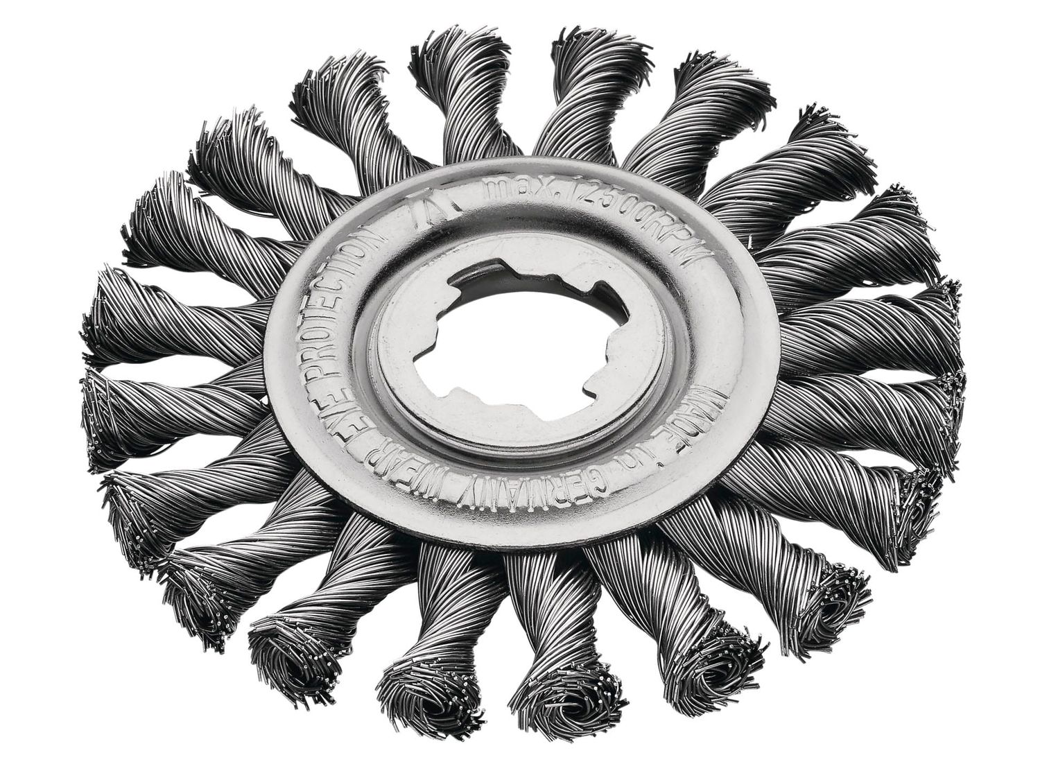 Lessmann LES47321X X-Lock Steel Knot Wheel Brush 125mm Non Spark