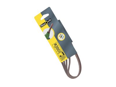 Flexovit FLV26439 Powerfile Sanding Belt 454mm x 13mm Medium 80g (Pack 4)