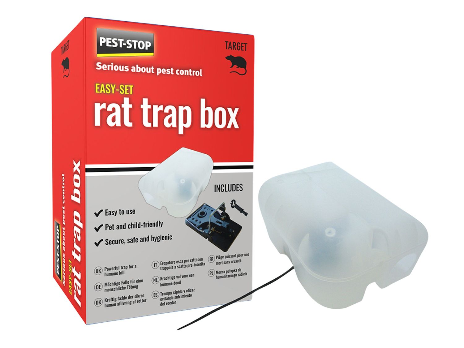 Pest-Stop (Pelsis Group) PRCPSESRTB Easy Set Rat Trap Box