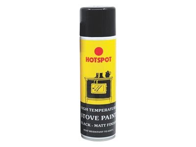 Hotspot HOT200921 Spray Stove Paint Matt Black 250ml