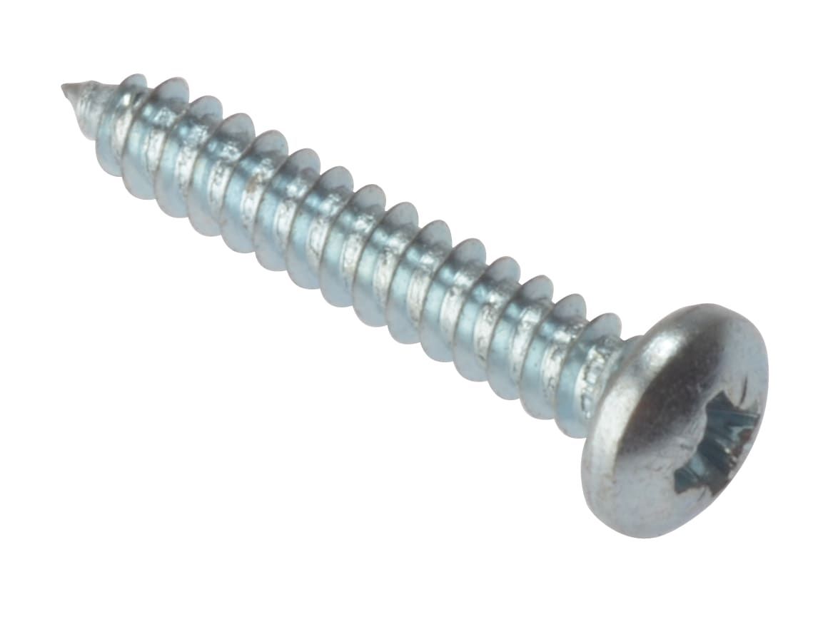 ForgeFix STPP588ZP Self-Tapping Screw Pan Head ZP 5/8in x 8 (200)