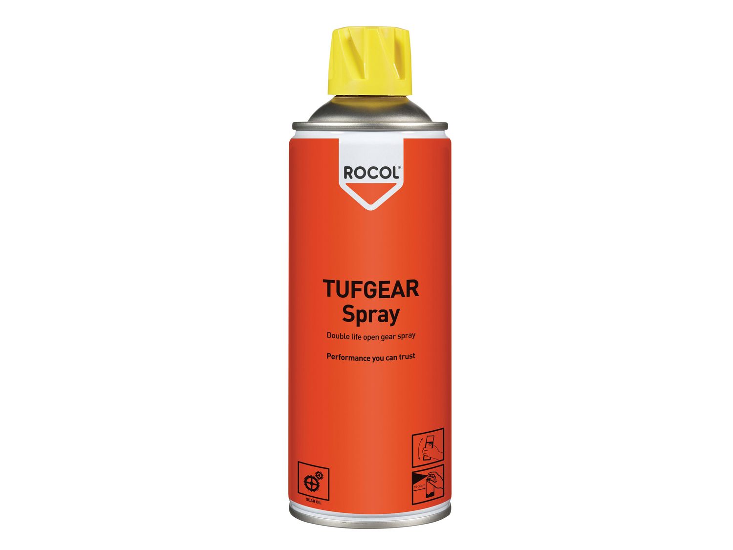 ROCOL ROC18105 TUFGEAR Open Gear Lubricant Spray 400ml