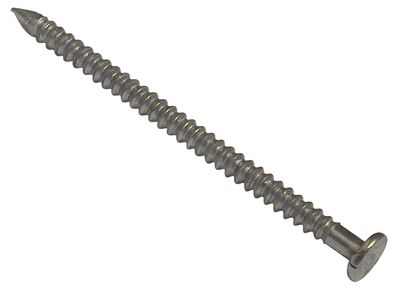 ForgeFix FORAR75B500 Annular Ring Shank Nail Bright Finish 75mm Bag Weight 500g