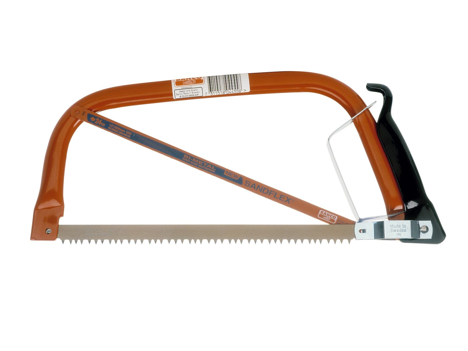Bahco BAH912 9-12-51/3806-KP Bowsaw &amp; Extra Hacksaw Blade 300mm (12in)