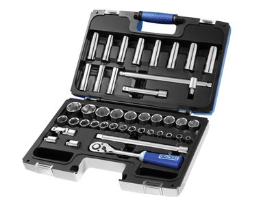 Expert BRIE032908B 1/2in Drive Socket &amp; Accessory Set, 42 Piece