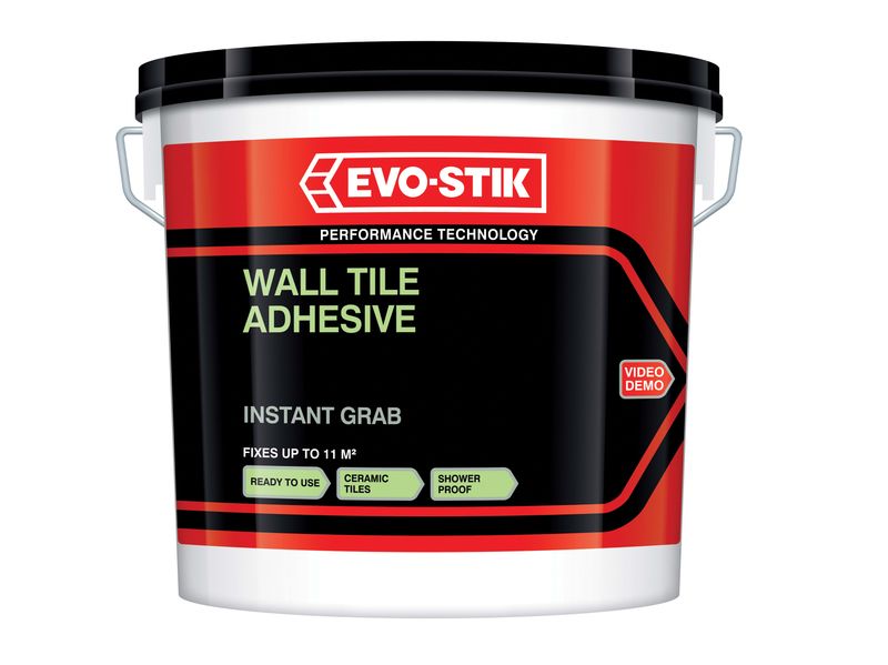 EVO-STIK EVO416642 Instant Grab Wall Tile Adhesive 10 litre
