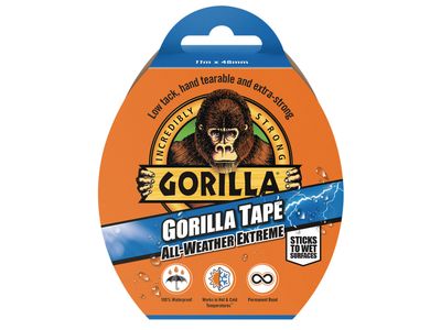 Gorilla Glue GRGGTAW11 Gorilla Tape All-Weather Extreme 48mm x 11m Black