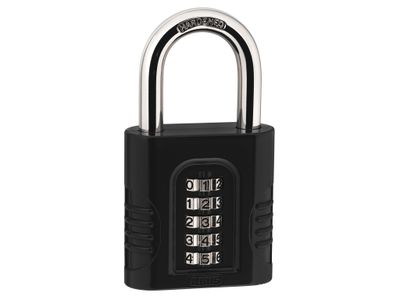 ABUS Mechanical ABU15865C 158/65 65mm Heavy-Duty Combination Padlock (5-Digit) Die-Cast Body Carded