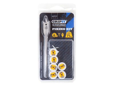 Gripit GRPCURTKIT Curtain Kit, Clam Pack