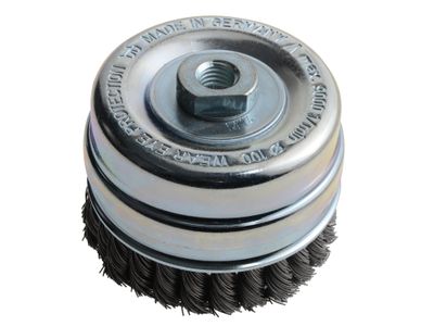 Lessmann LES486217 Knot Cup Brush 100mm M14x2.0, 0.50 Steel Wire*