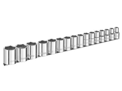 Expert BRIE032902B 1/2in Drive Socket Set, 16 Piece