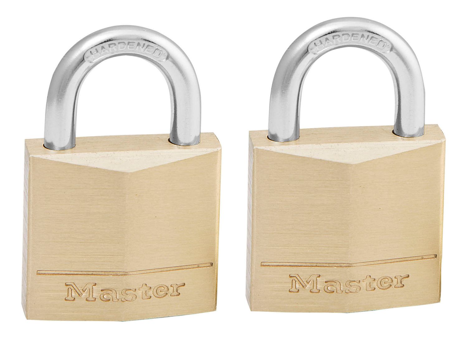 Master Lock MLK130T Solid Brass 30mm Padlock 4-Pin - Keyed Alike x 2