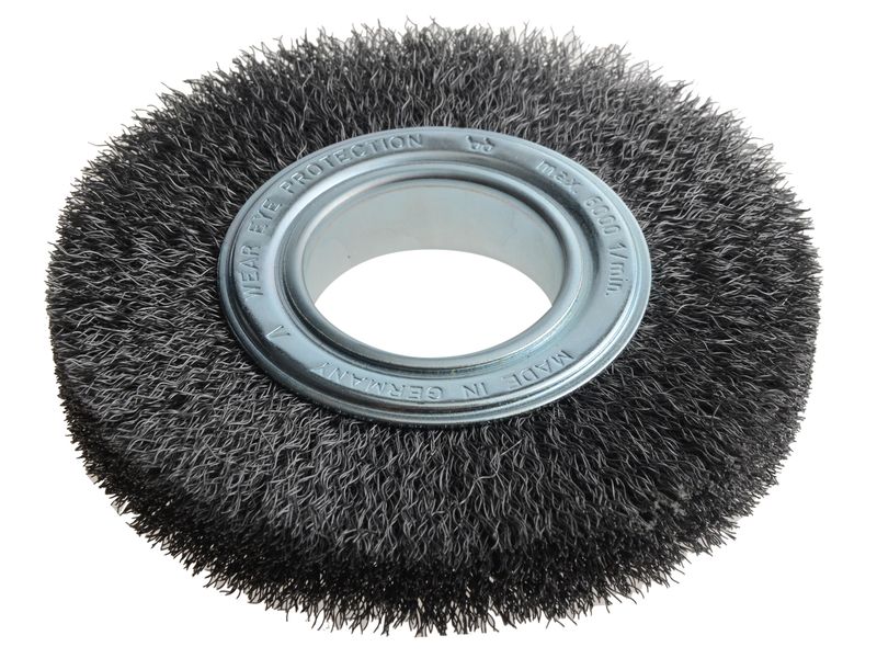 Lessmann LES345162 Wheel Brush D150mm x W23-25 x 50 Bore Steel Wire 0.30 + Adaptors Set 3
