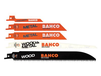 Bahco BAH3940MIX5P Sabre Saw Blade Set, 5 Piece